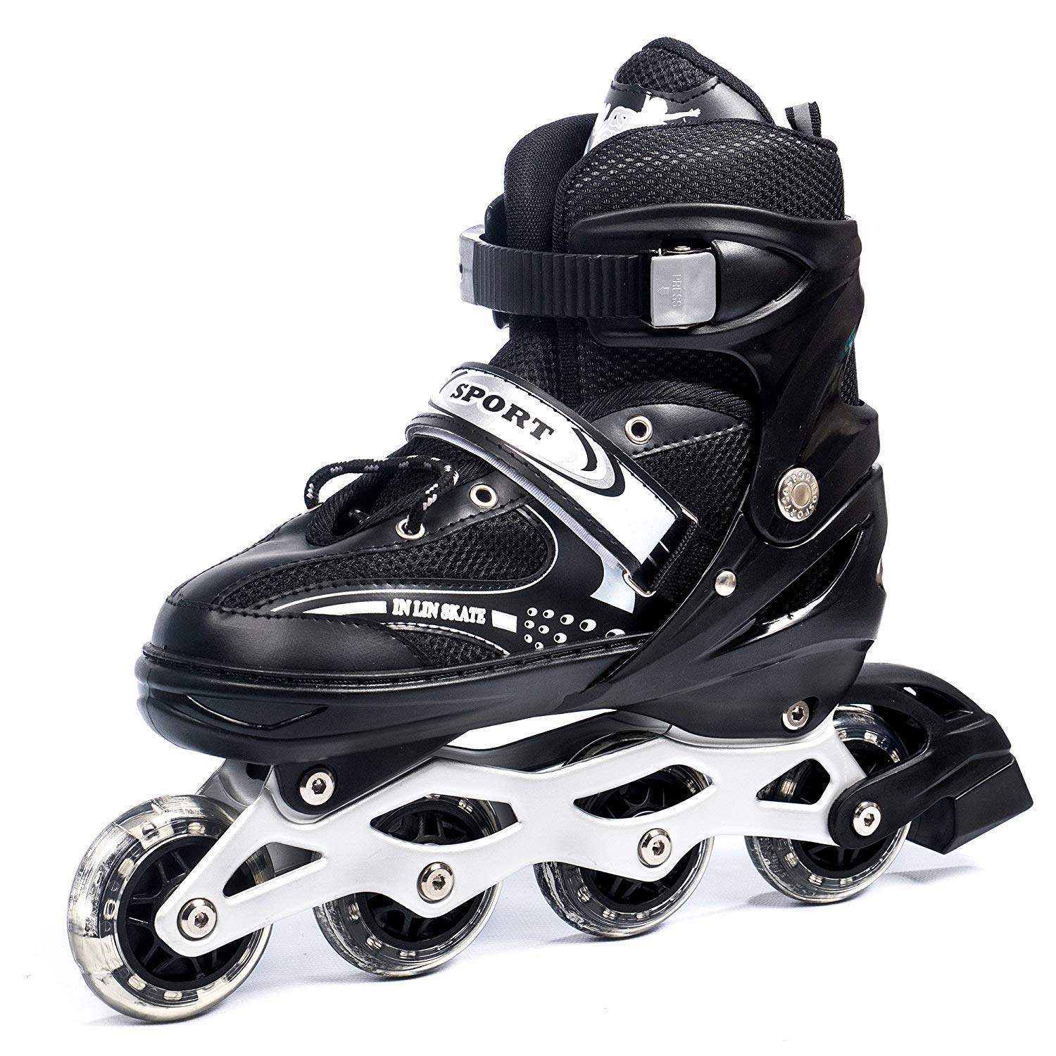 Jet Roy Skating Shoe Have Different Size and with PU LED Wheel in-line Skates Safe and Durable Inline Skates, Fashionable Roller Skates for Women, Youth and Adults Free