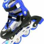 ROSECOW® New Inline Skates, Adjustable Inline Roller Skates for Unisex Kids | 7 to 14 Years Unisex Outdoor Skating Shoes Roller Blades with Led Flash Lights Featuring Wheels