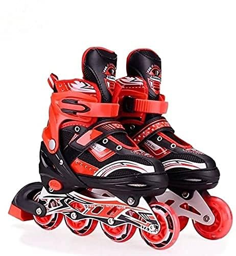 Relizaa Inline Skating Shoes with PU LED Wheel Safe and Durable Inline Skates, Roller Skates for Men,Women and Kids