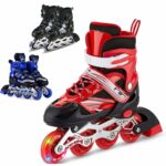 Toy Imagine� New Inline Skates, Adjustable Inline Roller Skates for Boys Kids & Girls, 7 to 14 Years Unisex Outdoor Skating Shoes Roller Blades with Led Flash Lights Featuring Wheels (Any One)