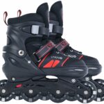 Lyrovo Aluminium Inline Skates shoes (S, Red)