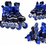 Toy Arena Unisex_Youth 4 Wheeler Inline Skating With Led Lights On Wheels For Kids (Age 8-14 Years) (Color May Vary)