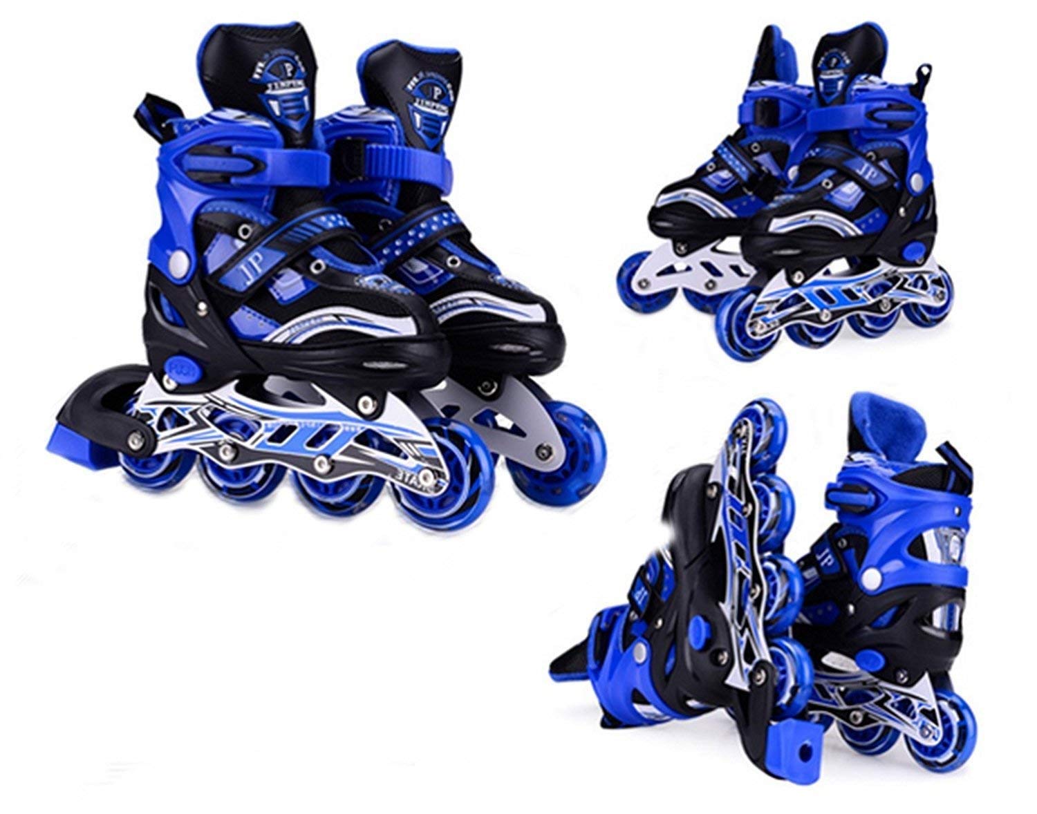 Toy Arena Unisex_Youth 4 Wheeler Inline Skating With Led Lights On Wheels For Kids (Age 8-14 Years) (Color May Vary)