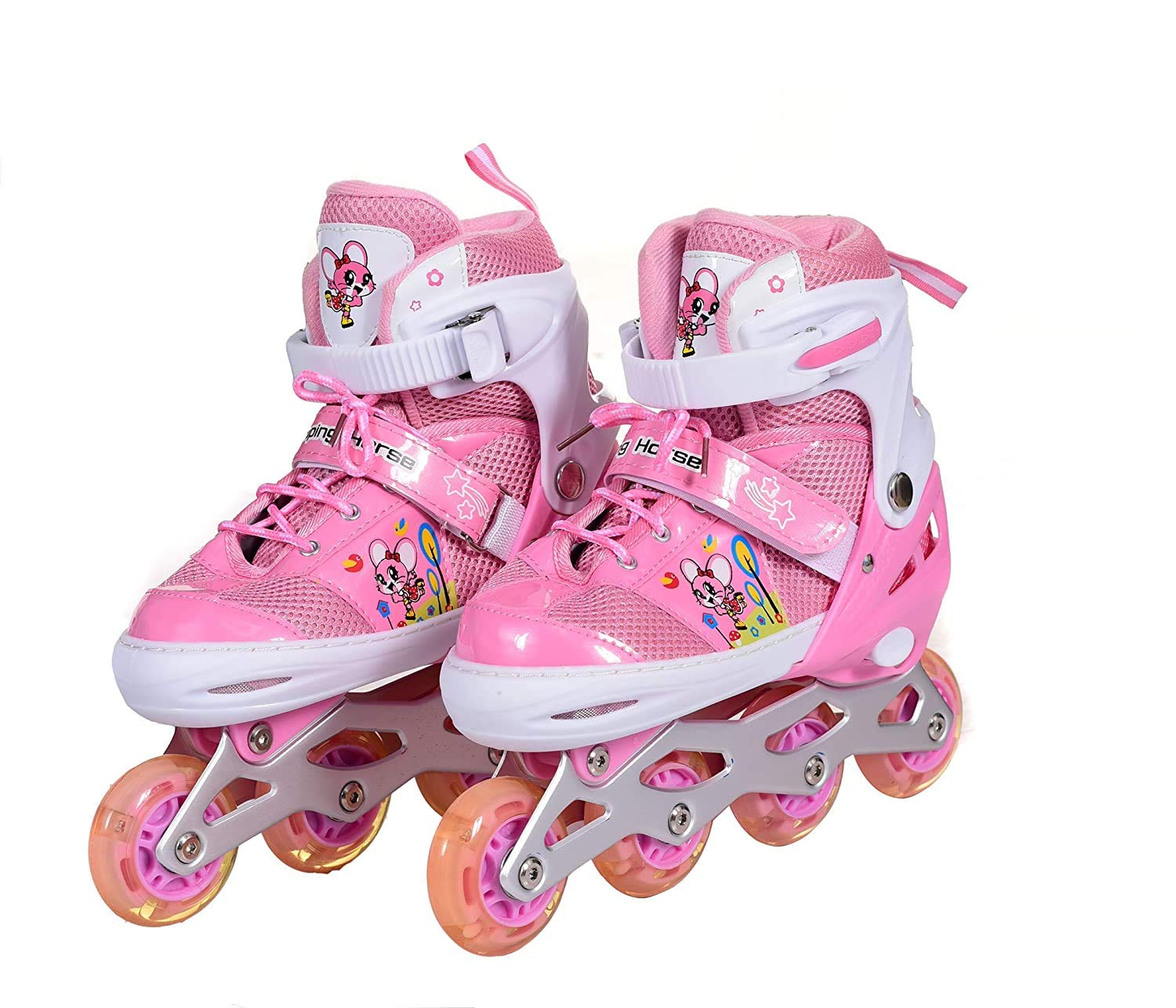 IRIS Inline Skates IR 101 Size 6-8 UK adjustable (PINK)