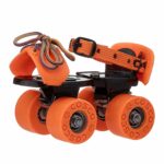 Cosco Unisex_Adult Zoomer Roller Skate, Junior (Orange), Rollerderbywheel