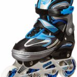 Cosco Sprint Roller Skates, Junior Size 35-38 (Black/Grey/Blue)