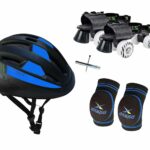 Jaspo Players Eco Senior Skates Combo (Skates+Helmet+Knee) Suitable for Age 6 to 14 Years