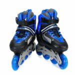 CINIFFO® New Inline Skates, Adjustable Inline Roller Skates for Boys Kids & Girls, 7 to 14 Years Unisex Outdoor Skating Shoes Roller Blades with Led Flash Lights (4 Wheel- Multicolor)