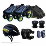 Jaspo Torque Pro Shoe Skate Combo(Shoe Skates+ Helmet+Knee+Elbow+Wrist+Bag) (Size-7 UK (Age 13-14 yrs), Torque PRO)