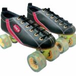 Optimus JJ Jonex Professional Series Fix Body Leather Shoe Hyper Roller Skates Size 4 Boot Size 23.5 cms with Synthetic Wheels with Bag