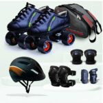 Jaspo Drift Pro Shoe Skate Combo(Shoe Skates+ Helmet+Knee+Elbow+Wrist+Bag) (Size-4 UK (Age 10-11 yrs), Drift PRO)