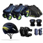 Jaspo Torque Pro Shoe Skate Combo(Shoe Skates+ Helmet+Knee+Elbow+Wrist+Bag) (Size-6 UK (Age 12-13 yrs), Torque PRO)