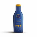 NIVEA SUN Protect and Moisture 75ml SPF 50 Advanced Sunscreen for Instant Protection| PA+++ UVA – UVB Protection System| Vitamin E + Moisture| Very Water Resistant| For Men & Women