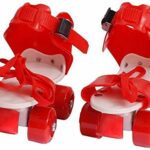 eEdgestore Roller Skates with Adjustable Rubber Wheel Quad Roller Skates – Size 16-22 UK (Red, Blue & Pink) Quad Roller Skates – Size 16-22 UK (Blue)