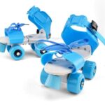 Naivete Toy Imagine Roller Skates for Boys and Girls, Kids Age 5-14 Years,All Polyurethane Wheels,Size Adjustable 4 Wheel,with Break,Skating Shoe in-line Skates – Size 5-12 UK (Multi)