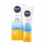 NIVEA Sun Shine Control SPF 50 Sunscreen Ultra Matte, No White Cast, Instant UV Protection