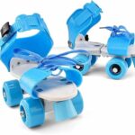 Toy Arena Roller Skates for Girls Age Group 6-12 Years Adjustable Inline Skating Shoes with School Sport (Blue)