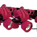 Jaspo G-Force Adjustable Roller Skates (Pink, Senior (6-14 Years Age Group))