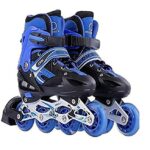 Cartvilla Blue Skating Shoe Have Different Size and with Wheel in-line Skates Safe and Durable Inline Skates, Fashionable Roller Skates for Women, Youth and Adults