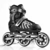 JINU New Inline Skates, Adjustable Inline Roller Skates for Boys Kids & Girls, 7 to 14 Years Unisex Outdoor Skating Shoes Roller Blades with Led Flash Lights Featuring Wheels for Skating (3 Wheel)