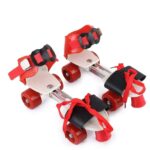 BAGHWALE PRODUCTS Sterling Adjustable Roller Skates for Kids Junior Girls Boys Outdoor Sports Games Adjustable Size 16 CMT. to 21 CMT (Red Color)