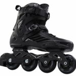 LIKU Fitness Professional Inline Roller Skates Women Men Adult Youth Black (Men 6,Women 7)