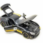 KTRS Limousine Benzamide Die-Cast 4 Wheel Drive Metal Car Play Set Mustang Pull Back with 3 Openable Doors, Engine Cover, Tail with Front and Rear Light and Music for Boys and Girls Above 4 Years