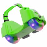 Tygatec Flashing Speedwheel Wheels,Roller Skating Gliders With Led Wheels, Heel Roller Adjustable,Roller Skating Shoes For Adults&Kids (Green)