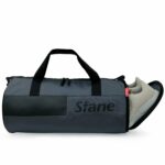 Sfane Polyester 23cms Duffle/Shoulder/Gym Bag for Men & Women with Separate Shoe Compartment (Grey)