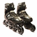 NODENS Men Adjustable Inline Roller Skates-Pack Of 1 Pair Gold (Xlarge (43-46), Silver)