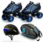 Jaspo Hail Stone Dual Shoe Skate Combo (Shoe Skates+ Helmet+Bag) (Size-9 UK (Age 16 yrs & Above))