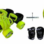 Jaspo Storm Eco Superior Senior Skates Combo (Skates+Helmet+Knee) Suitable for Age Upto 6 to 14 Years