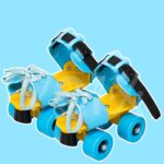 Voix Roller Skates for Kids Age Group 4-12 Years | Skating Shoes Minimum Size 17 cm and Maximum Size 23 cm (Sky Blue)