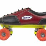 JJ Jonex Unisex Fix Body Quad Shoe Skates Rollerderbywheel Rubber For Junior With Free Bag Size 5 (24.1 Cm) (Myc), Red