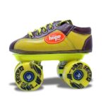 Hope High Speed Quad Skates for Professional and Intermediate Users, Fitted Bearings and 65mm SHR PU Wheels for All Age Groups Boys Girls. (Small 8(Kid UK-8)(Foot Length 15-16 cm))