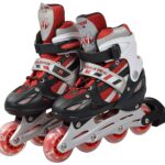 IRIS Inline Skates IR 101 Size 1-3 UK Adjustable (RED)