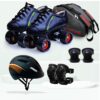 Jaspo Intact Shoe Skate Combo (Shoe Skates+ Helmet+Knee+Elbow+Bag) (Size-7 UK (Age 13-14 yrs), Drift Intact)