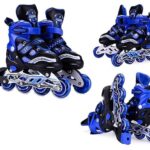 LORD LUCIFER Inline Skates with PU Flashing Wheel Aluminum Body in-Line Skates with Adjustable Length