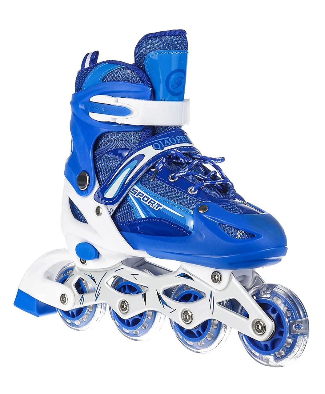 Skates Adjustable Skating Shoes for Boys & Girls Adjustable Skate for Outdoor Fun with Roller Skates with Front Wheel LED Light Inline Skating