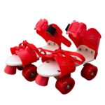 Adjustable Inline Skating Shoes for Kids Age Group 5-15 Years – Roller Skates. (red Skates) Birthday Return Gifts for Kids