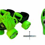 Jaspo Rink Rashers Adjustable Senior Roller Skates Combo Suitable for Age Group 6 to 14 Years