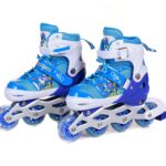 IRIS Inline Skates IR 101 Size: 3-6 UK Adjustable (Blue)