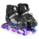 Adjustable Inline Skates with Illu nating Wheels Skates Outdoor Skates for Kids Boys Girls Ladies -MAYIS