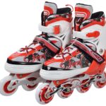 IRIS Inline Skates IR 201 Size 1-3 UK Adjustable (RED)